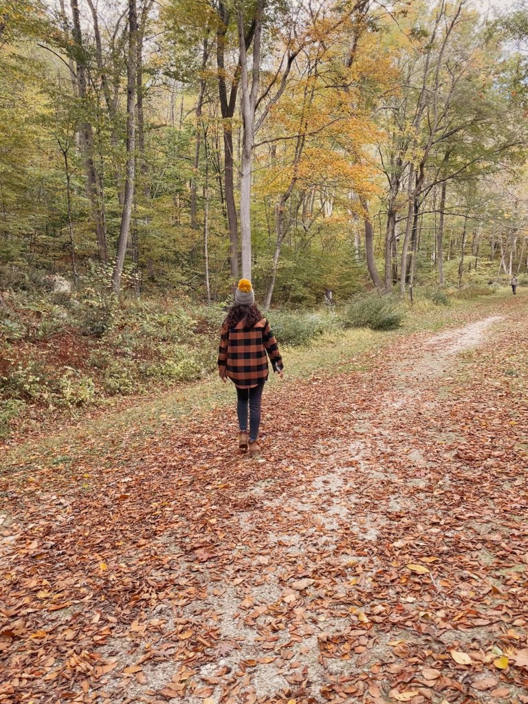 Hiking at Macedonia Brook State Park in Connecticut