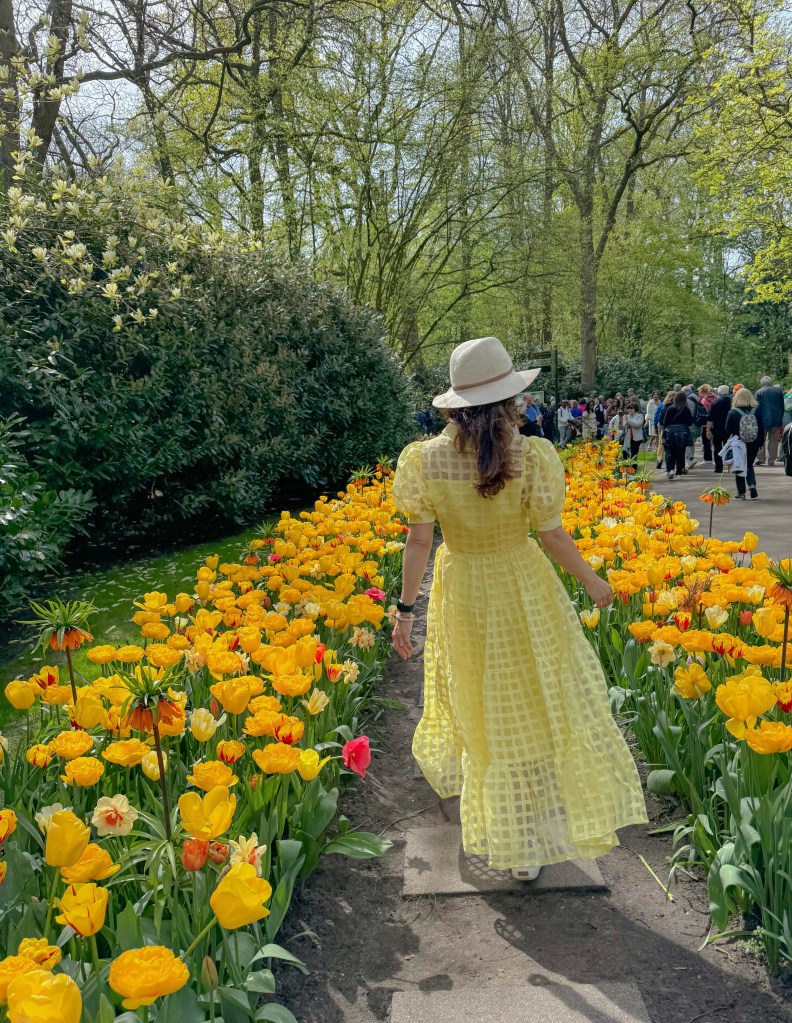 dancing around Keukenhoff
