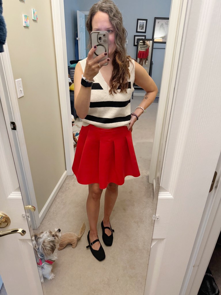 plaid skirt fall style