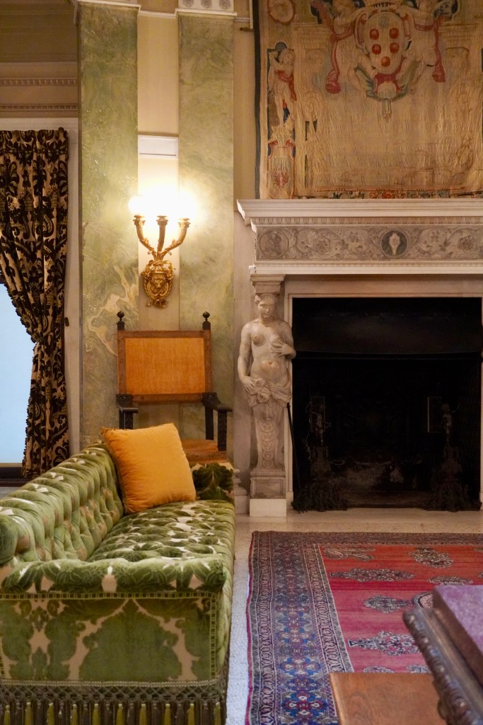 The foyer of the Vanderbilt mansion in Hyde Park, NY